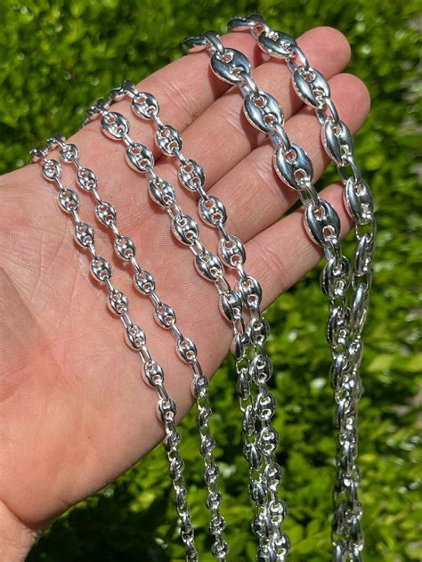 puffed gucci link chain|gucci puffed mariner chain link.